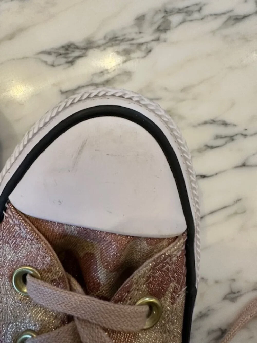Converse Rose Gold Chuck Taylor Womens High Tops EUC Size 6